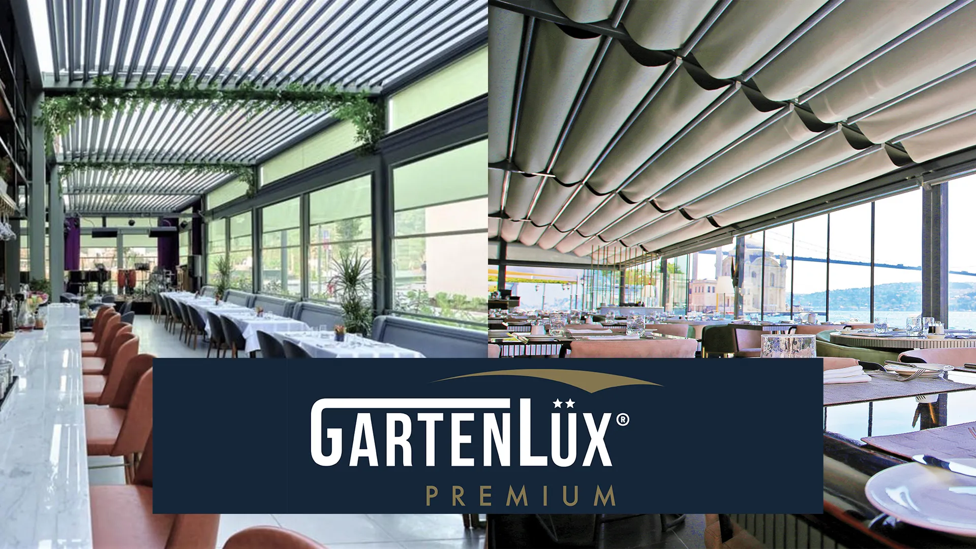 GartenLüx Premium is gespecialiseerd in het vormgeven en realiseren van horecaoplossingen. Daar is in de ontwikkeling van de Skyroof serie dan ook rekening mee gehouden. Door de flexibele en modulaire structuur is ieder terras, ongeacht de afmetingen, te overkappen.