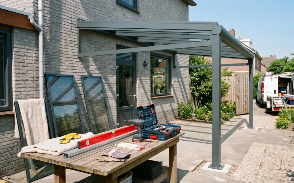 Overkapping In Aanbouw