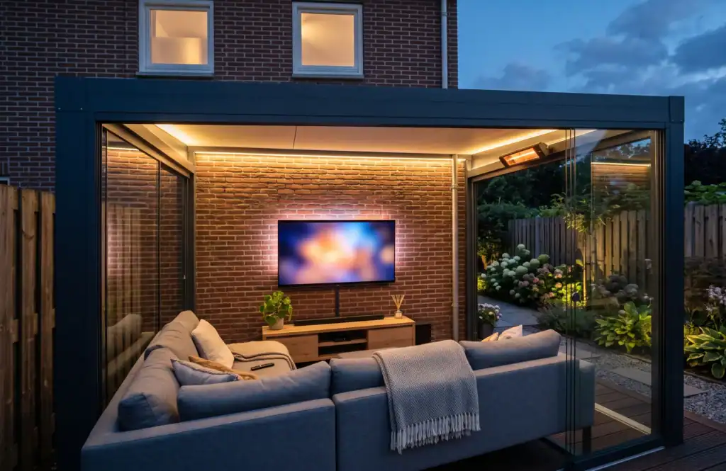 Tv Onder De Overkapping