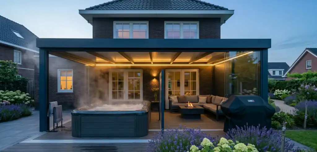 Jacuzzi Onder De Overkapping