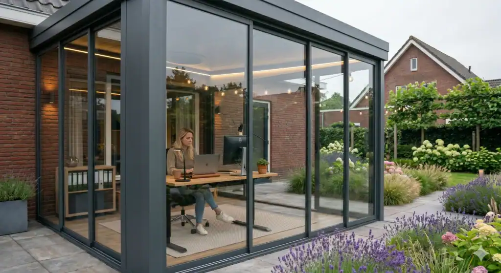 Thuiswerken In De Overkapping